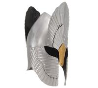 vidaXL Fantasy Medieval Knight Helmet Replica LARP Silver Steel, Silver