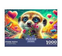 Fantasy MeerkatMasterful 1000-Piece Jigsaw Puzzles for Adults A Complete Set of Challenging Educational Puzzle Game Pieces - An Intellectually Stimulating Gift for Adult And Teenage Enthusiasts Age 1