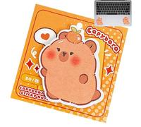 Fantasy Memo Sheets, Animal Memo Sheets | Cute Capybara Sticky Notepads, Cartoon Pattern Art Notepad, 30 Sheets, Capybara School Supplies, School Accessories