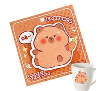 Fantasy Memo Sheets, Animal Memo Sheets | Cute Capybara Sticky Notepads, Cartoon Pattern Art Notepad, 30 Sheets, Capybara School Supplies, School Accessories