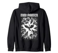 Fantasy Mini Painter Dragon Flight Gothic Airbrush Painting Zip Hoodie