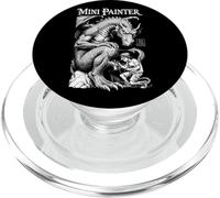 Fantasy Miniature Painter Dragon Funny Airbrush Painting RPG PopSockets PopGrip for MagSafe