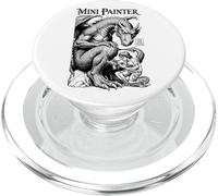 Fantasy Miniature Painter Dragon Funny Airbrush Painting RPG PopSockets PopGrip for MagSafe