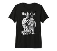 Fantasy Miniature Painter Dwarf Funny Airbrush Painting RPG Premium T-Shirt