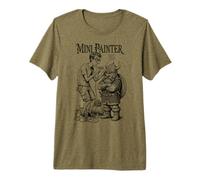 Fantasy Miniature Painter Dwarf Funny Airbrush Painting RPG Premium T-Shirt