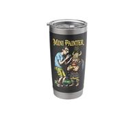 Fantasy Miniature Painter Dwarf Funny Airbrush Painting RPG Stainless Steel Insulated Tumbler