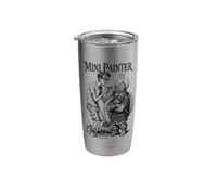 Fantasy Miniature Painter Dwarf Funny Airbrush Painting RPG Stainless Steel Insulated Tumbler