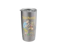 Fantasy Miniature Painter Dwarf Funny Airbrush Painting RPG Stainless Steel Insulated Tumbler