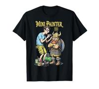 Fantasy Miniature Painter Dwarf Funny Airbrush Painting RPG T-Shirt