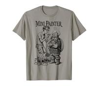 Fantasy Miniature Painter Dwarf Funny Airbrush Painting RPG T-Shirt