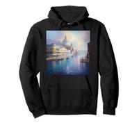 Fantasy Misty Venice Morning Pullover Hoodie