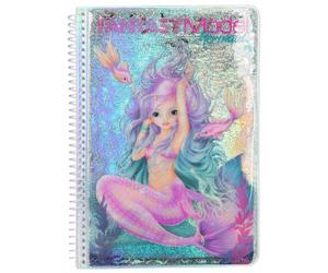 Fantasy Model Mermaid Colouring Book Glitter Cover 80 Pages from Depesche 6+ yrs