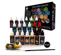 Fantasy Model Paint Set | Model Paints for DnD Miniatures | Miniature Paint | The Army Painter Paint Set | 20x 18ml Dropper Bottle Paints for Miniatures | Includes 2x Metallic Acrylic Paint & 2x Washes