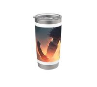 Fantasy Monsters with Medieval Knights Warriors Stainless Steel Insulated Tumbler