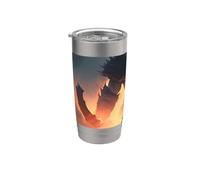 Fantasy Monsters with Medieval Knights Warriors Stainless Steel Insulated Tumbler