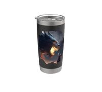 Fantasy Monsters with Medieval Knights Warriors Stainless Steel Insulated Tumbler