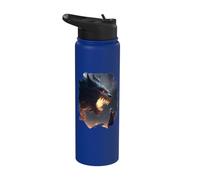 Fantasy Monsters with Medieval Knights Warriors Stainless Steel Insulated Water Bottle
