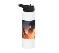 Fantasy Monsters with Medieval Knights Warriors Stainless Steel Insulated Water Bottle