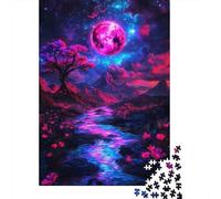 Fantasy Moonlit Landscape 1000 Pc Eco-friendly Paper Jigsaw Puzzle Bundle Adults Kids 12 Years Up Family Game Wall Decor Value Pack 70x50cm/1000pcs
