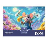 Fantasy Mouse Jigsaws 1000 Piece Puzzle Challenge High Difficulty Fit Together Perfectly for Adults & Kids Age 12 Years Up 52x38cm/1000pcs