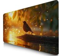Fantasy Mouse Mat 1000x500x3mm XXL Gaming Mouse Pad Bird Desk Mat, Table Mats with Non-Slip, Soft Smooth Surface, Stitched Edges Desk Pad, Waterproof Fabric, Durable, Office Accessories, Gifts F0-614