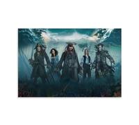 Fantasy Movie Pirates of The Caribbean Jack Sparrow Art Poster Decorative Painting Canvas Wall Art Living Room Poster Bedroom Painting Wall Art Picture Print Modern Family Room Decor 08 x 12 inches (2