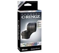 Fantasy Mr. Big - penis ring and ball stretcher ring (black)