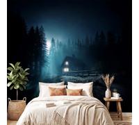 Fantasy Mural Wallpaper, Forest House Wall Murals for Children Nursery Bedrooms Living Room Wall Mural Art Decor 300 x 210 cm(W x H) Wall Decoration Paper