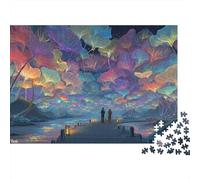 Fantasy Mushroom Forest 1000 Piece Jigsaw Puzzles for Adults Featuring Artistic Design Centenary Jigsaws As Dementia Friendly Activities for Concentration Games 38x26cm/1000pcs