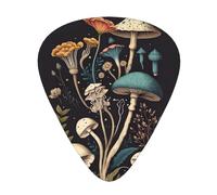Fantasy Mushroom Guitar Picks 12 Pcs, Acoustic Essential Thick And Thin Plectrums Students 0.46 0.96 0.71 M