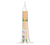 Fantasy Mushroom Pack Halloween Ghost Windsocks Flag with Lights Hanging Lights Decor for Patio Garden Party