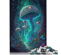 Fantasy Mushroom Puzzles 1000 Pieces Wooden Puzzles for Adults And Teenager Family Game Christmas Eve Gifts 1000pcs (75x50cm)