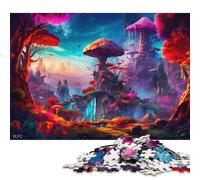 Fantasy Mushroom Puzzles for Adults 1000 Pieces Puzzle Jigsaws for Adults Home Decoration Puzzle Toys 1000pcs (75x50cm)