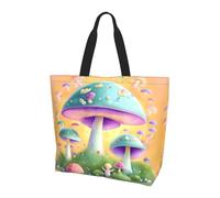 Fantasy Mushroom Shoulder bag.Stylish all-over print women's style, lightweight, large capacity for everyday use