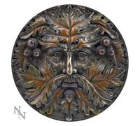 Fantasy & Mythology Bronzed Autumn Equinox Tree Spirit Wall Plaque | Sculptures - Resin / Wood