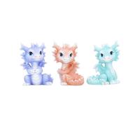 Fantasy & Mythology Coralscale Hatchling Dragon Figurines Set of 3 9cm | Acotis - Resin