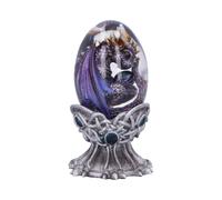 Nemesis Now Elemental Dragonlings - Air Purple Dragon Glass Egg Tankard, Resin, Purple, Cast in the Finest Resin, Expertly Hand-Painted