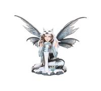 Fantasy & Mythology Fae-Lore Winter Fairy Wearing Wolf Hide 30cm | Figurines - Resin