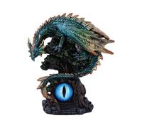 Nemesis Now Forest Seer Figurine 16cm, Resin, Blue/Green, Dragon on Tree Spirit Figure, Turquoise Dragon Ornament, Collectable Dragon Giftware, Cast in the Finest Resin, Expertly Hand-Painted