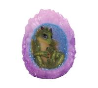 Nemesis Now Geode Nest (Green) 12.5cm, Resin, Pink, Dragon Figure, Pink Dragon Ornament, Collectable Dragon Giftware, Cast in the Finest Resin, Expertly Hand-Painted, U6706A24