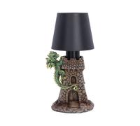 Fantasy & Mythology Green Dragon Castle Lamp 24.4cm | Lamps And Lighting - Resin
