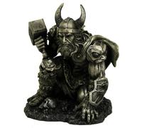Fantasy & Mythology Metallic Norse God Thunder of Thor Figurine | Figurines - Resin