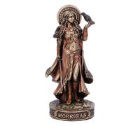 Nemesis Now Morrigan and Crow (Mini) 8.2cm - Celtic Goddess Resin Figurine, Gothic Fantasy Statue with Raven, Pagan Altar Decor & Dark Art Collectible