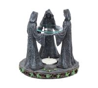 Fantasy & Mythology Pagan Magik Circle Triple Moon Oil Burner. (16cm) | Acotis - Resin