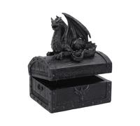 Nemesis Now Sacred Keeper Dragon Box, Grey, 14.5cm