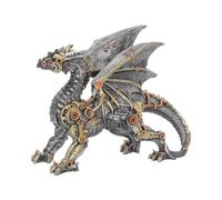 Fantasy & Mythology Small Dracus Machina Mechanical Dragon Figure 20.5cm - Resin / Brass