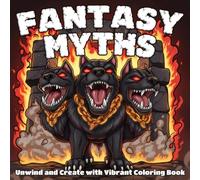 Fantasy Myths Coloring Book: Mystical Creatures Coloring Pages featuring Unicorns, Dragons, Sea Monsters, and Ancient Guardians Illustrations for Adults and Teens to Relax and Feel Calm