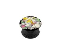 Fantasy Nature Colorful Flowers Crystal Rock Art Design PopSockets Adhesive PopGrip