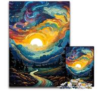 Fantasy Night Adult Jigsaw Puzzles 1000 Pieces Difficult Puzzles for Adults Colorful Home Decor & Interactive Family Game, 1000 PCS(75x50cm)