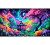 Fantasy Night Scene 1000 Piece Adult Jigsaw - Recycled Paper Challenging Game Wall Decoration & Gift 75x50/1000pcs